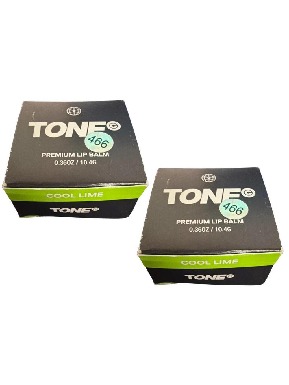 TONE Premium Lip Balm Cool Lime 0.36 oz 10.4g Moisturizing Lip Care 2 Pack New